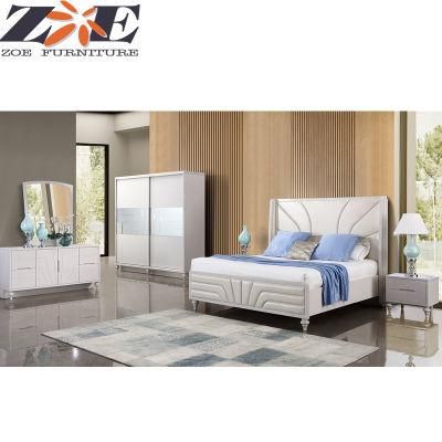 Modern Latest MDF and Solid Wood High Gloss PU Painting Home Bedroom Furniture