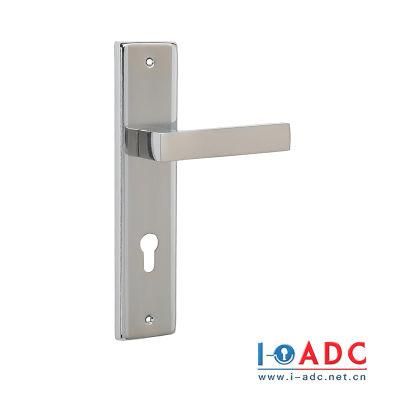 Door Handle Set Wooden Aluminium Alloy Door Hardware Handle Lock Door Handle on Plate
