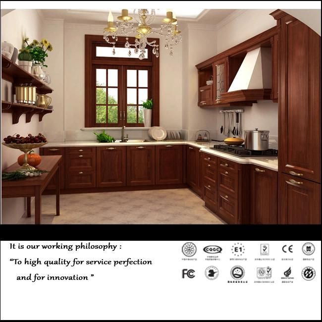 Classical Style PVC MDF Kitchen Furniture (FY5641)