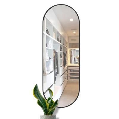 European Style Leaning Wall Decorative Full Length Mirror on Shop Wall