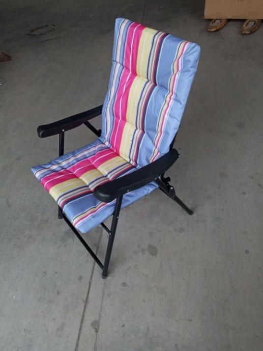 Add Cotton Chair, Beach Chair, Outdoor Leisure Portable Beach Chair with Cotton for Home Use