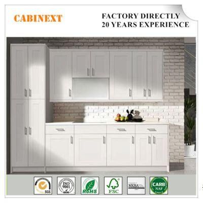 White Shaker Style Kitchen Cabinet Modern Fancy Kitchen Furniture