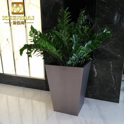 Customized Stainless Steel Decorative Planters Indoor Flower Pots