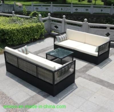 Outdoor Rattan Furniture Sofa Leisure Outdoor Table and Chair Balcony Courtyard Villa Garden Terrace Two-Seat Sofa Combination