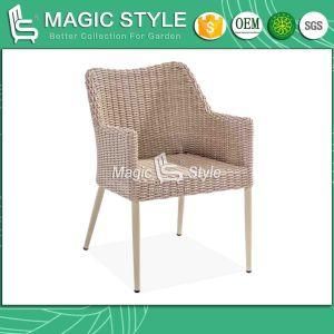 Outdoor Dining Chair with Arm Rattan Wicker Dining Chair Hotel Project Club Chair Garden Furniture Rattan Chair Patio Dining Chair