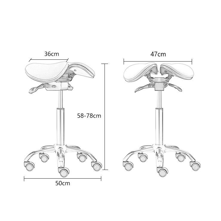 Popular Saddle Split Stool Ergonomic Beauty Salon Chair