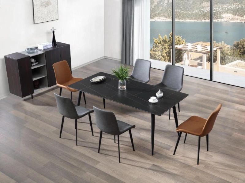 Modern Home Furniture Dining Table Metal Chair