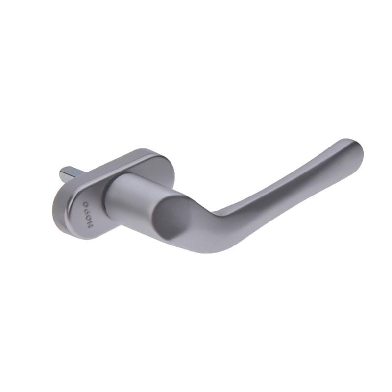 Hopo Anodized Silver Side Hung Door Square Spindle Right Handle