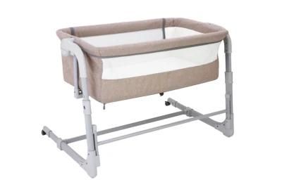 Economical and Practical China Wholesale Height Adjustable Portable Folding Baby Bed