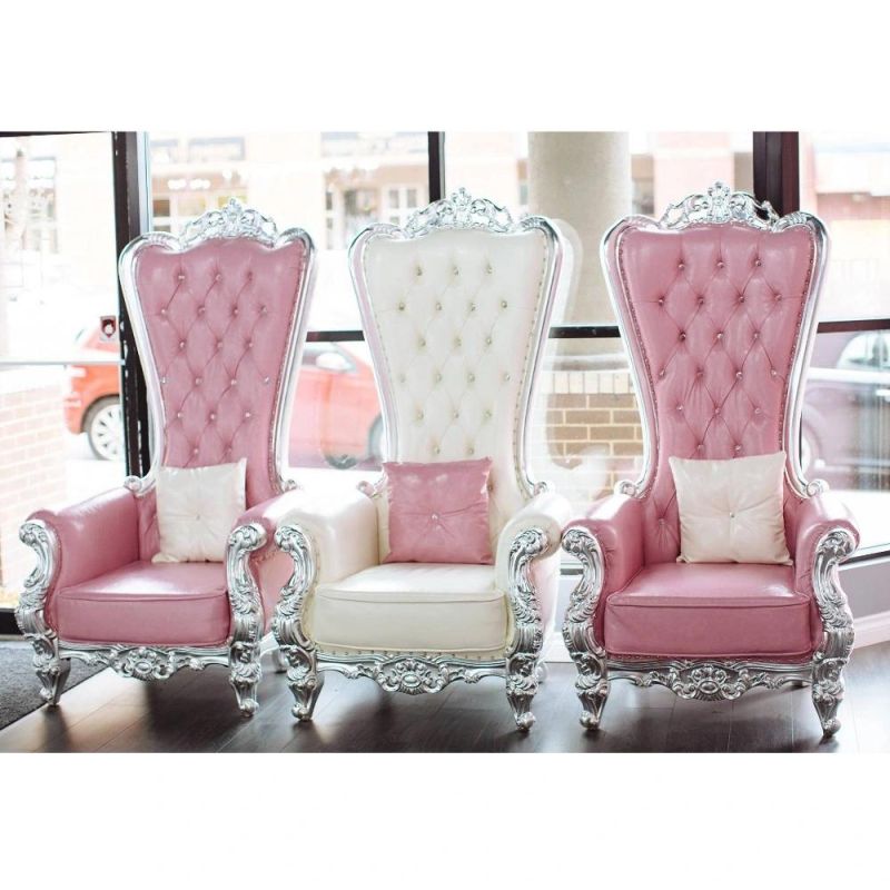 Luxury Royal Cheap King Throne Chair Wedding Gold Bride and Groom Chair