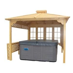 Customized Modern Outdoor Furniture Adjustable Waterproof Wooden SPA Gazebo