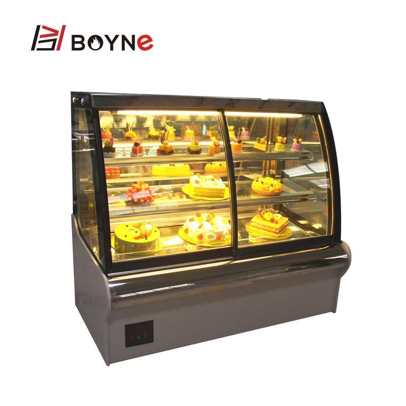 Commercial European Type Three Layer Cake Display Cabinet Auto-Defog Chiller
