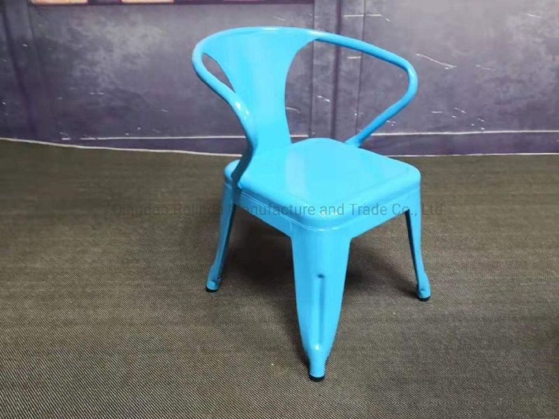 Wholesale Classic Design High Quality Children Tolix Chair, Colorful Durable Kids Tolix Dining Chair, Can Be Used Indoor or out with Power Coated Finish