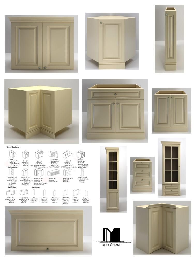 Factory Direct with Countertop Inset Australian Kitchen Cabinets for Sales