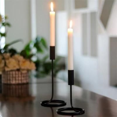 Single Head Candlestick Iron Candle Cup Nordic Light Luxury Geometric Ornaments Creative Candlelight Dinner Props