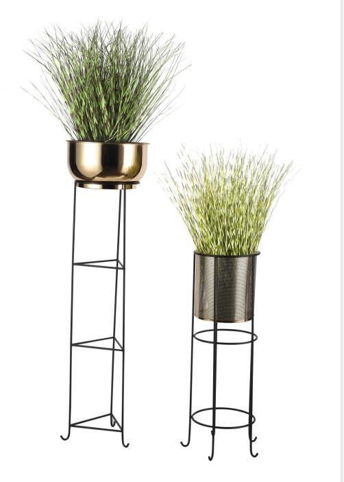 Metal Tall Flower Stand Black Iron Flower Stand for Party