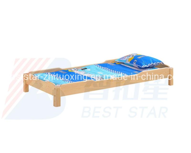 Modern Kindergarten Furniture Classroom Bed, Nursery Baby Bed, Daycare Bed, Kids Stack-Able Bed, Kindergarten Bedroom School Furniture Wooden Stack-Able Bed