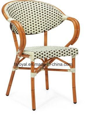 Garden Rattan/Wicker Leisure Dining Chair with Bamboo Looking High Quality