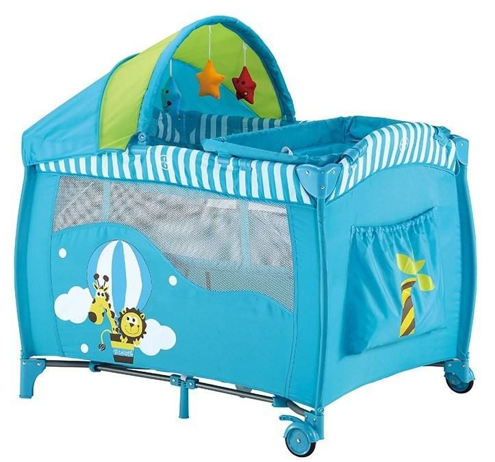 Attachable Sleeping Cot Multifunction Folding Portable Baby Travel Playpen Bed