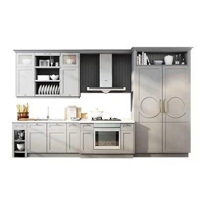 Melamine Designs Armoire De Cuisine European Style Dark Ash Standard Overlay Kitchen Cabinet