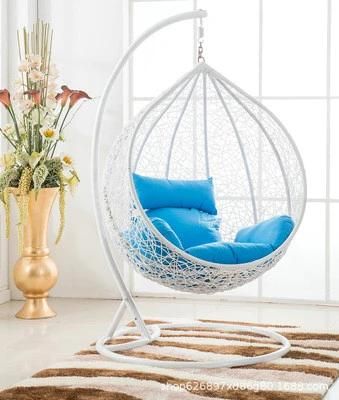 New Design Cane Furniture Casual Outdoor Home Garden Hanging Chair PE Rattan Wicker Leisure Chair