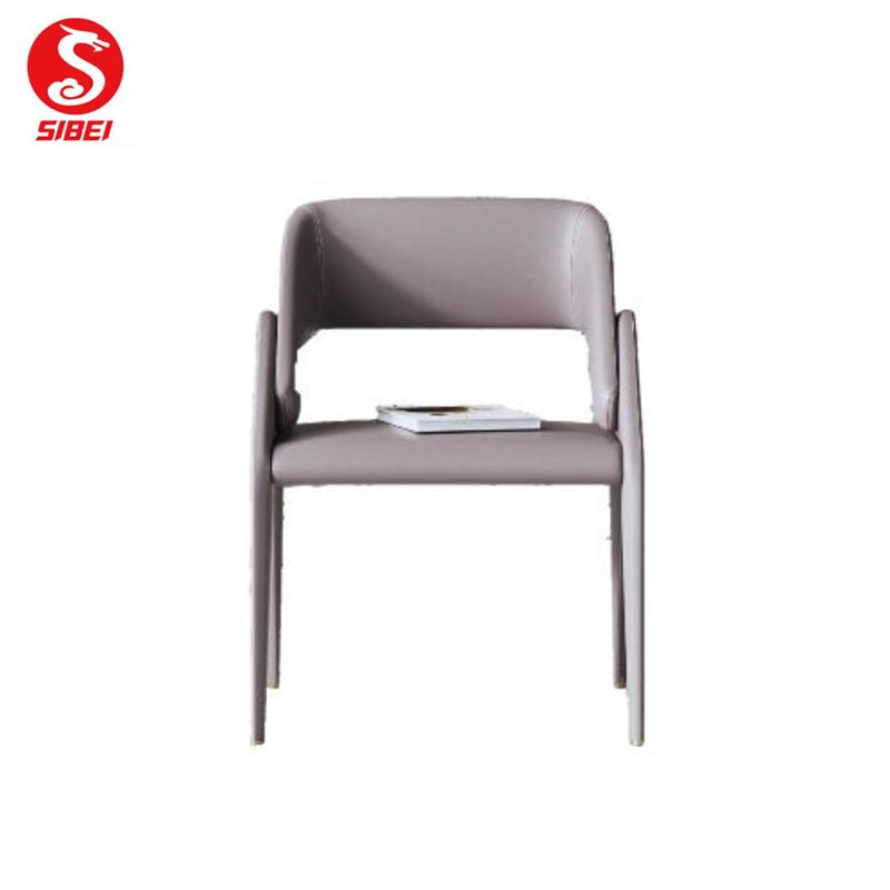 European Design Dining Room Furniture Ergonomic Steel Leg Dining Chair