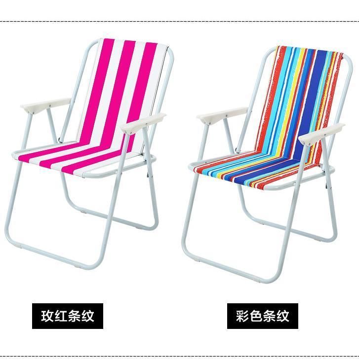 Folding Chair Outdoor Leisure Spring Chair Camping Beach Chair Indoor Back Chair Lunch Chair