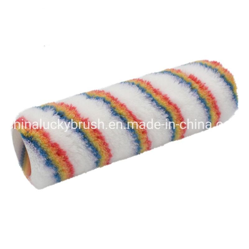 7 Inch Woven Polyester Fabric Paint Roller Brush (YY-SJPR010)