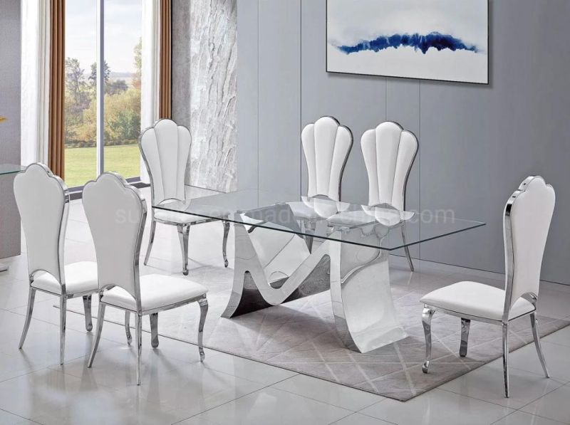 Good Quality Cheap Modern Metal Dining PU Leather Chair