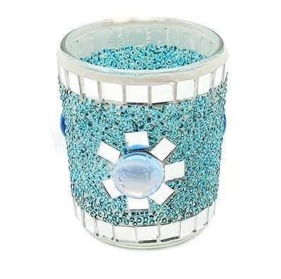 Handmade Aromatherapy Candle Empty Cup Mosaic Stained Glass Candle Holder