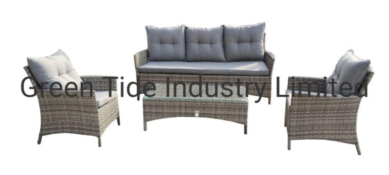 European Style Outdoor Garden Furniture Rattan Sofa Set