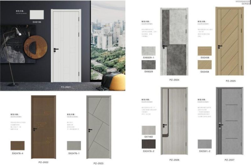 Design of Modern European Style Aluminum Interior Wood Door