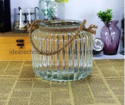 Domestic Decal Decorative Glass Lantern Candle Holder Colorful Glass Jar