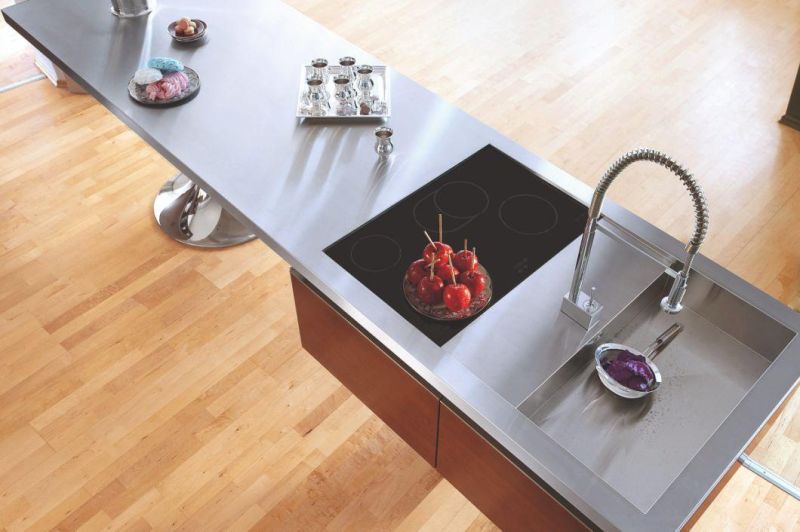 European Style Modern Design Aluminium Stainless Steel Modular Kitchen Cabinet