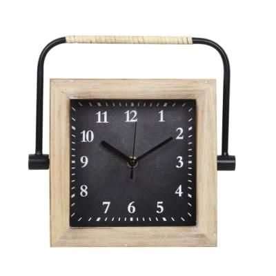 Industrial Wood Desk Clock Table Clock for Sale