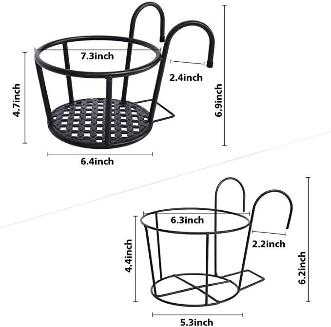 The Factory Directly Supplies The Balcony Flower Rack, Iron Art Hanging Flower Pot, Hanging Rack, Railing, Green Flower Rack, Indoor Storage Rack