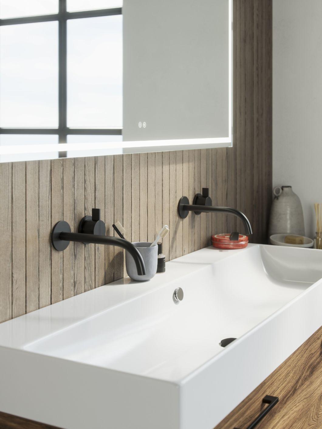 Manufacture European Style Bathroom Vanity Bathroom Cabinet with Ceramic Sink&LED Intelligent Mirror