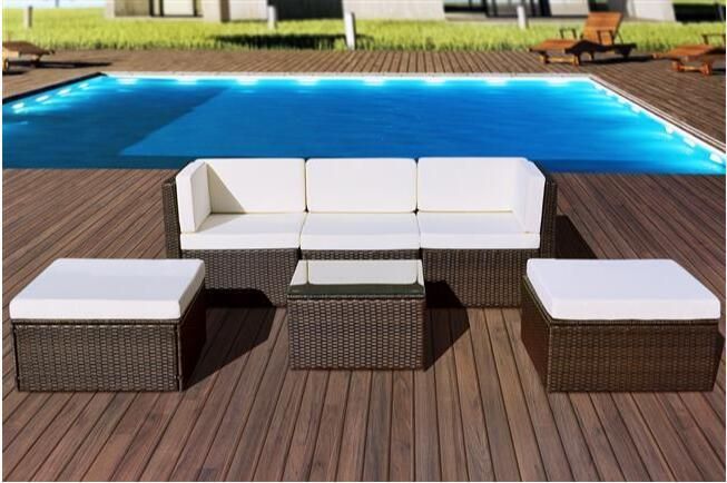 7PC Rattan Sofa Set Outdoor Sectional Patio Furniture