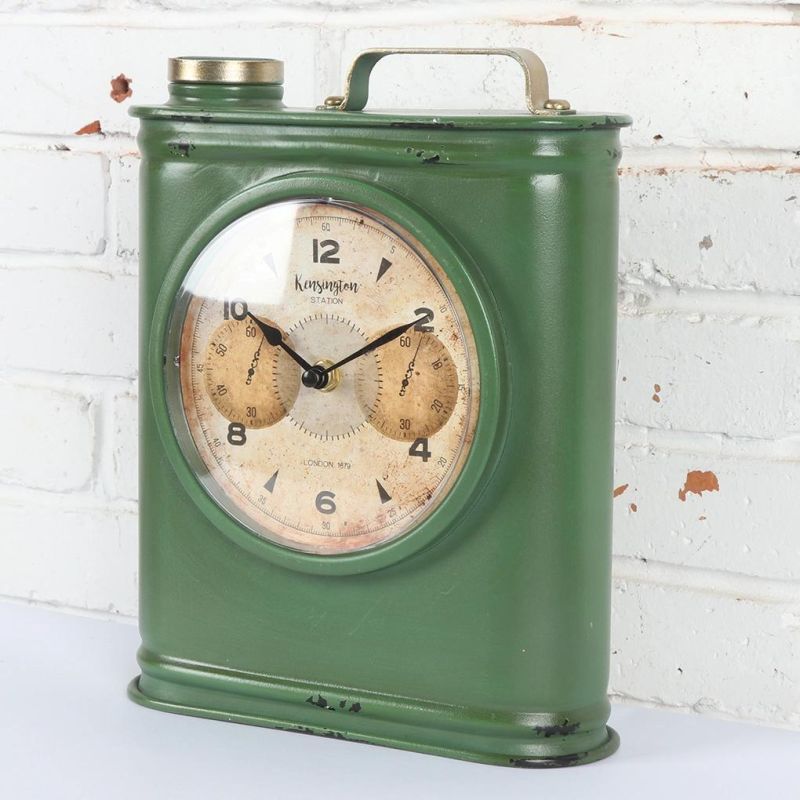 Oil Drum Shape Table Clock for Home Decor, Leader & Unique Table Clock, Promotional Gift Clock, Desk Clock, Mantel Clock