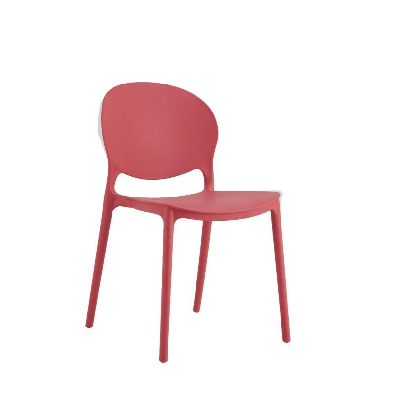 Popular Hot Selling Outdoor Furniture European Style New Design Plastic Chair with X-Shape Back